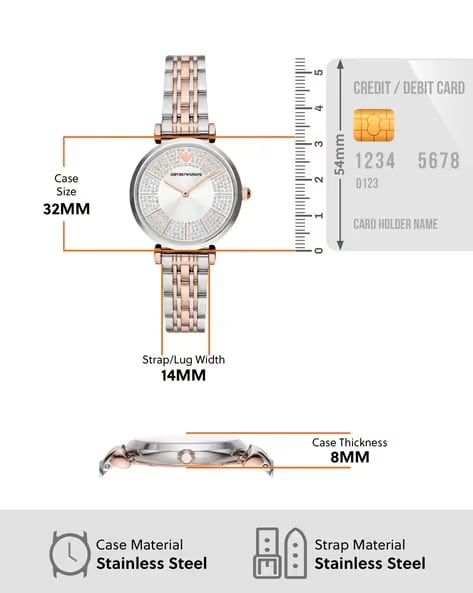 Emporio Armani Stainless Steel Analog Silver Dial Women Watch AR11537 thumbnail 6