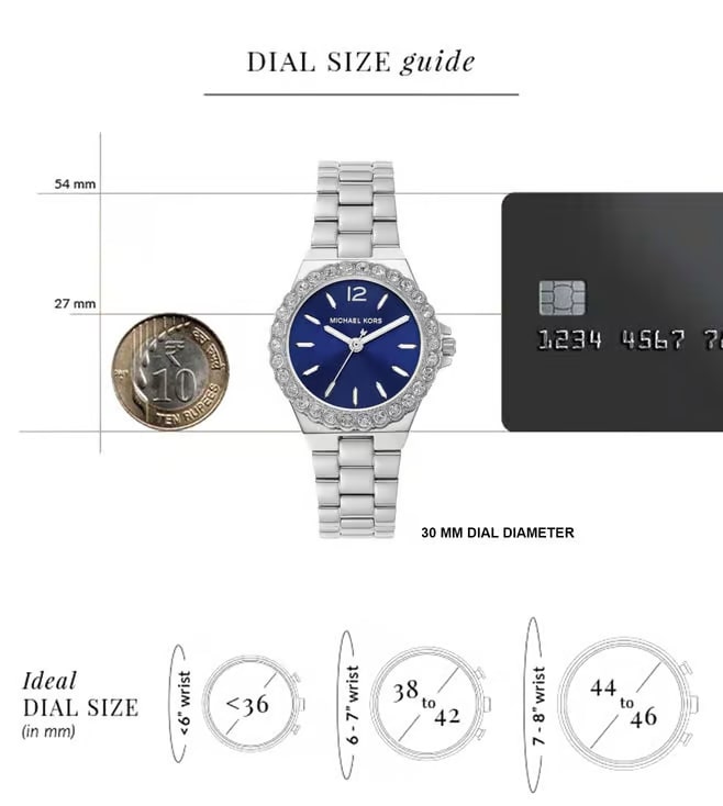 Michael Kors Women Embellished Dial & Stainless Steel Straps Analogue Watch thumbnail 5