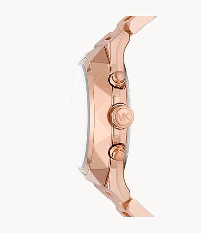 Michael Kors Raquel Chronograph Rose Gold-Tone Stainless Steel Watch thumbnail 2