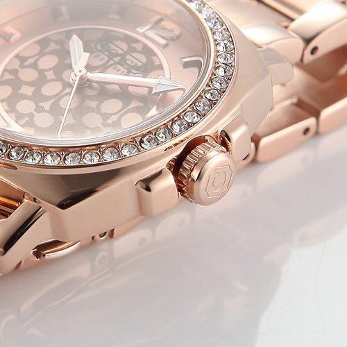 Coach Rose Gold Stainless Steel Strap Women Watch thumbnail 2