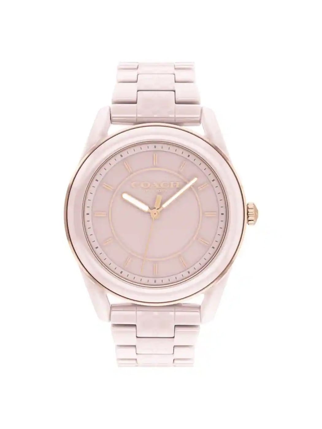 Coach Preston Dial & Stainless Steel Bracelet Style Straps Pink Analogue Watch thumbnail 4