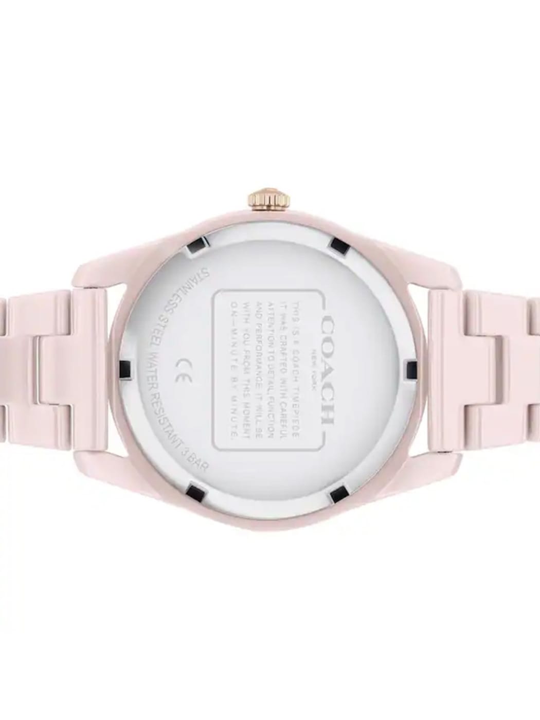 Coach Preston Dial & Stainless Steel Bracelet Style Straps Pink Analogue Watch thumbnail 5