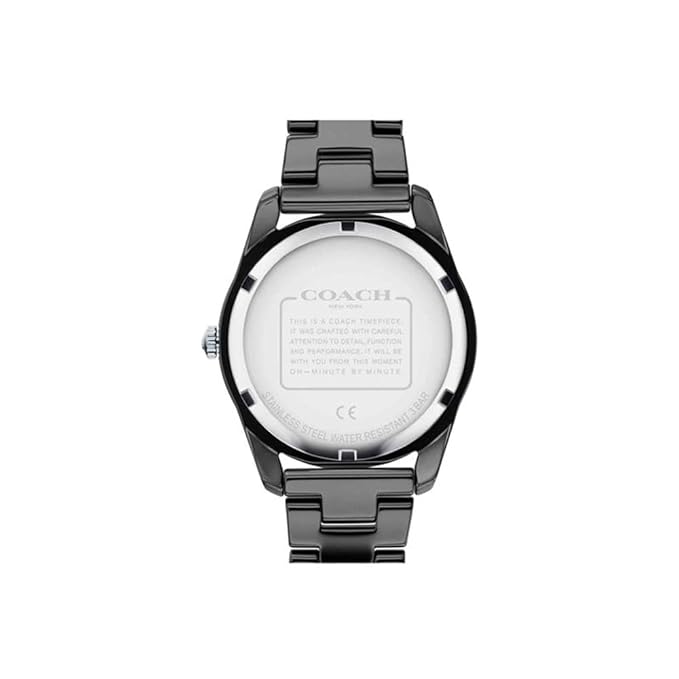 Coach Preston Dial & Stainless Steel Bracelet Style Straps Black Analogue Watch thumbnail 2
