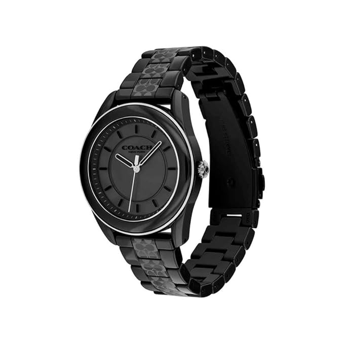 Coach Preston Dial & Stainless Steel Bracelet Style Straps Black Analogue Watch thumbnail 3
