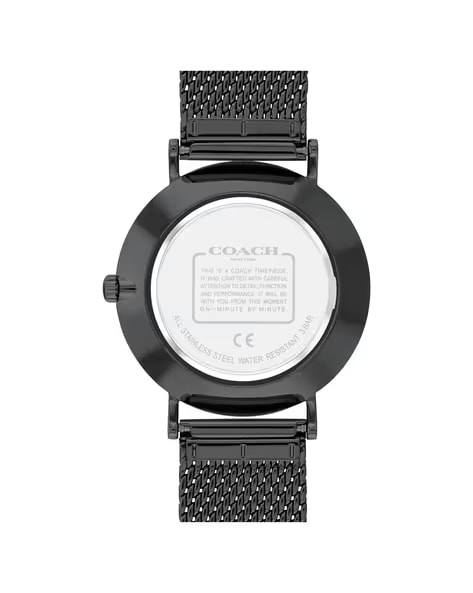 Coach Women Perry Dial & Stainless Steel Bracelet Style Straps Analogue Black Watch thumbnail 2