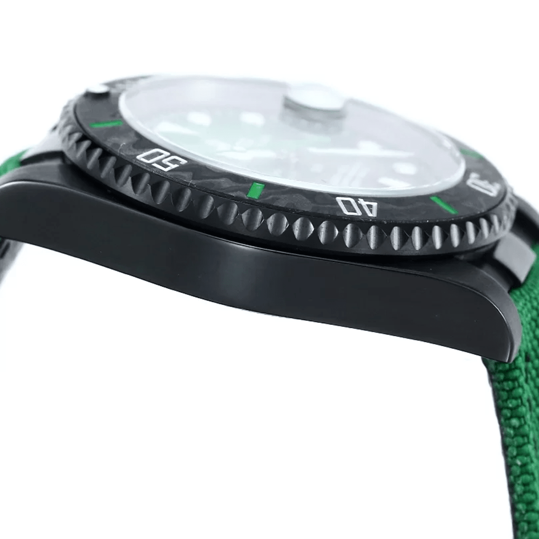 Rolex DiW Submariner "Parakeet" Green Strap Watch 116610 thumbnail 7