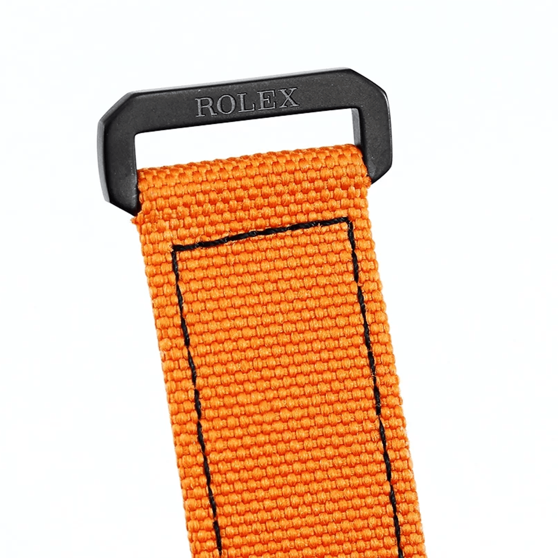 Rolex DiW Submariner "Parakeet" Orange Strap Watch 116610LN thumbnail 8