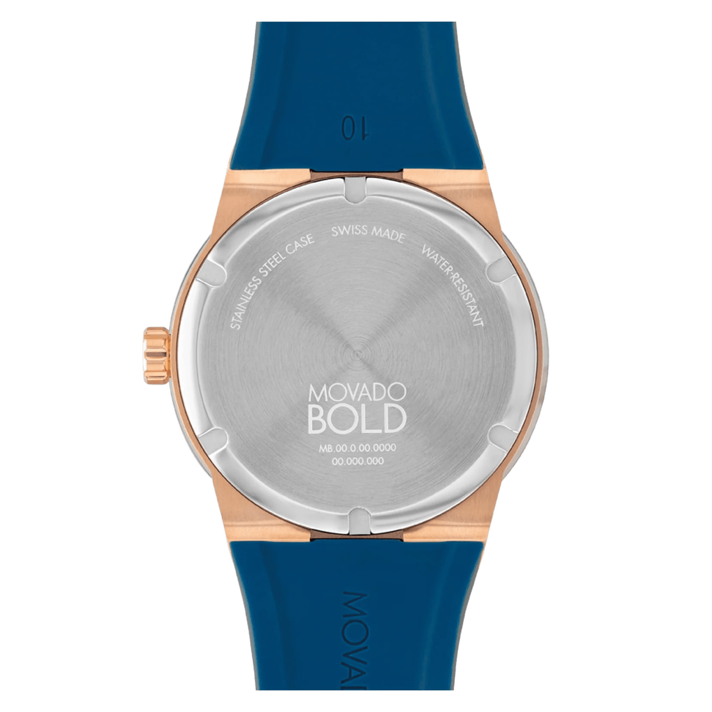 Movado BOLD Fusion Navy Blue Silicone Strap Watch 3601140 thumbnail 2