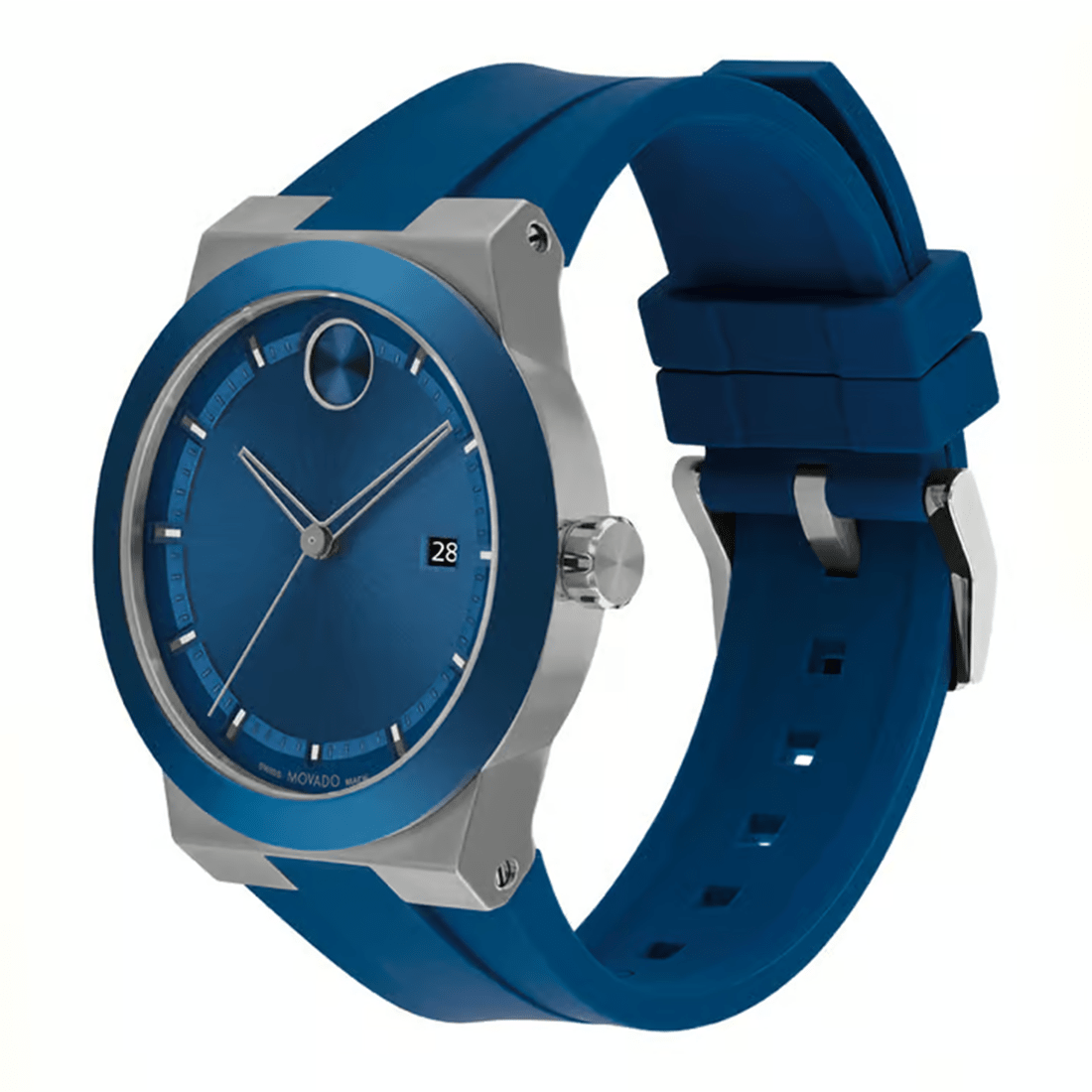 Movado Bold Men Quartz Analog Silicone Watch 3601192 thumbnail 3