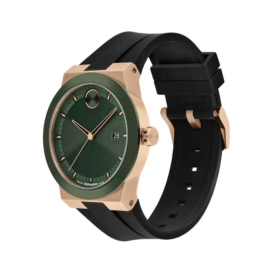 Movado Bold Men Quartz Analog Silicone Watch 3601296 thumbnail 3
