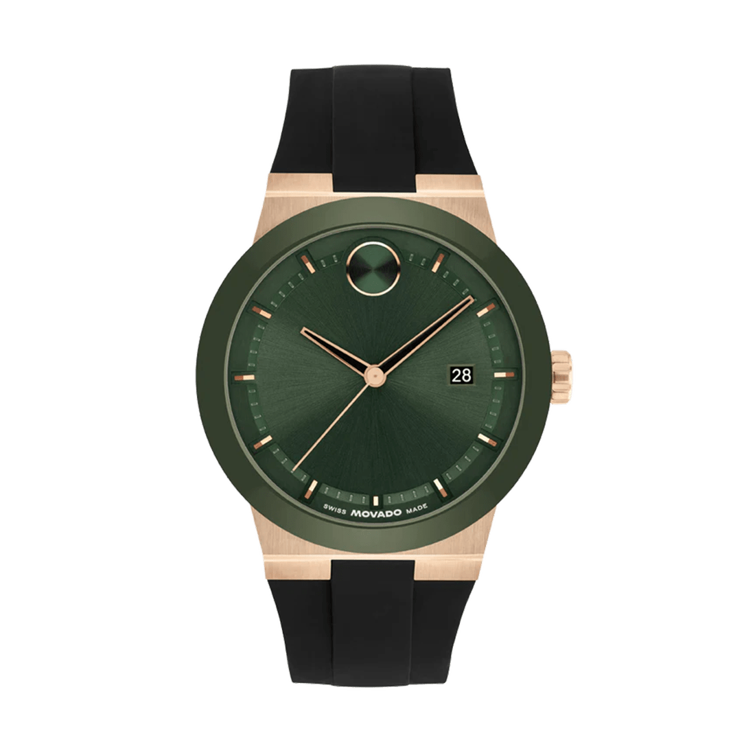Movado Bold Men Quartz Analog Silicone Watch 3601296