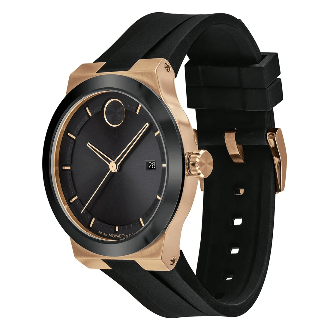 Movado Bold Men Quartz Analog Silicone Watch 3600851 thumbnail 3