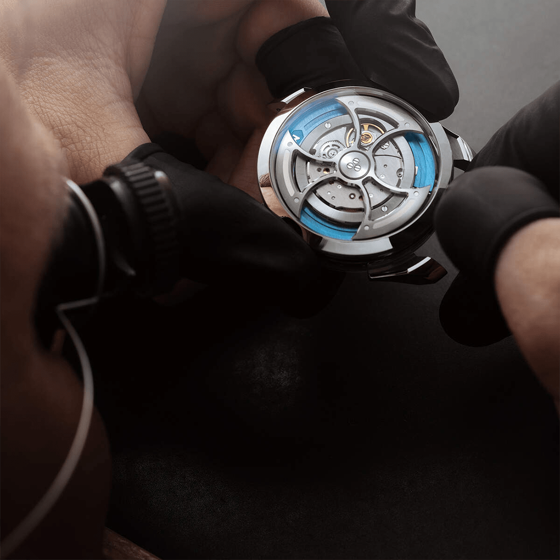 MB&F M.A.D.1S Ice Blue Swiss Automatic Avant-Garde Timepiece Watch thumbnail 4