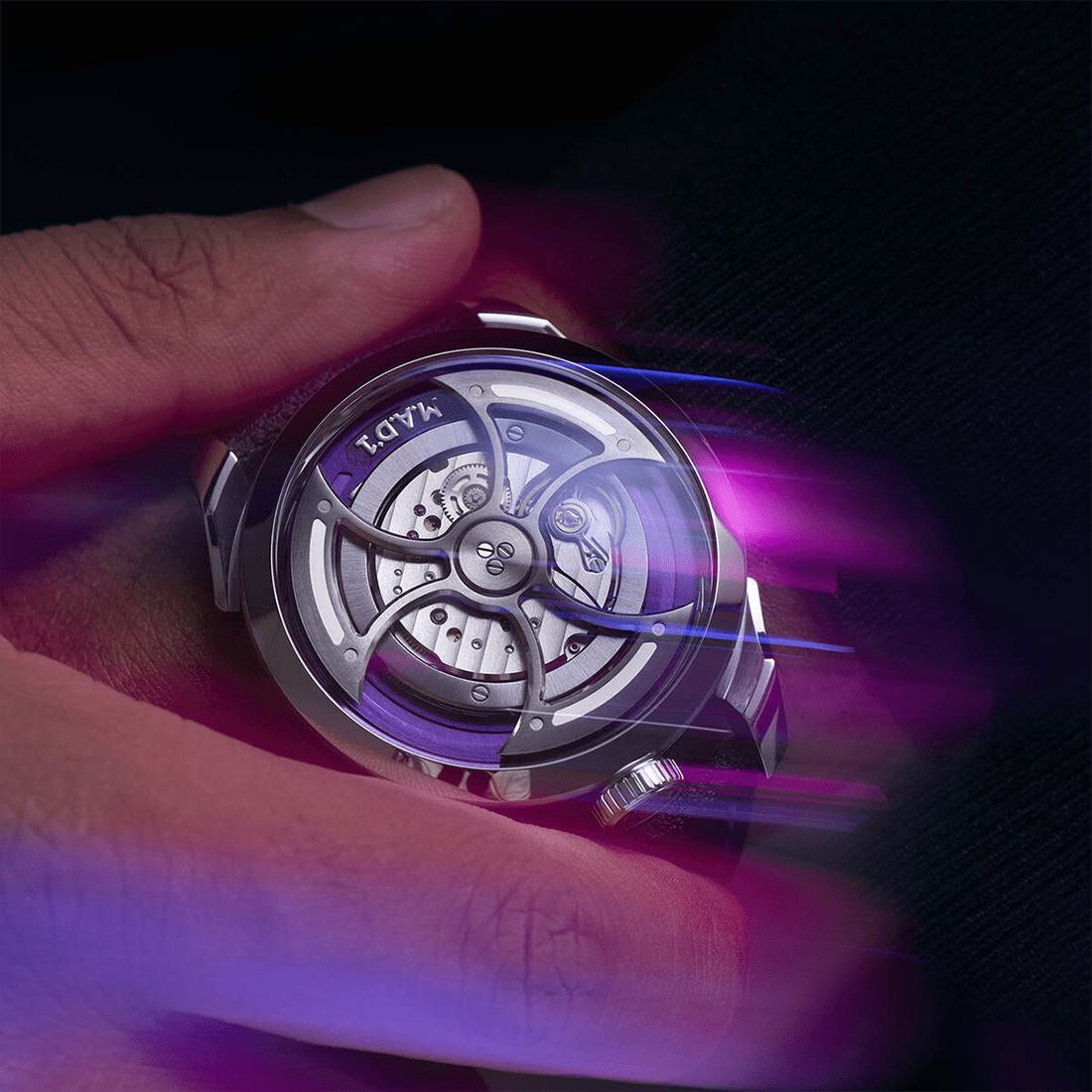 MB&F M.A.D.1S Ice Blue Swiss Automatic Avant-Garde Timepiece Watch thumbnail 6