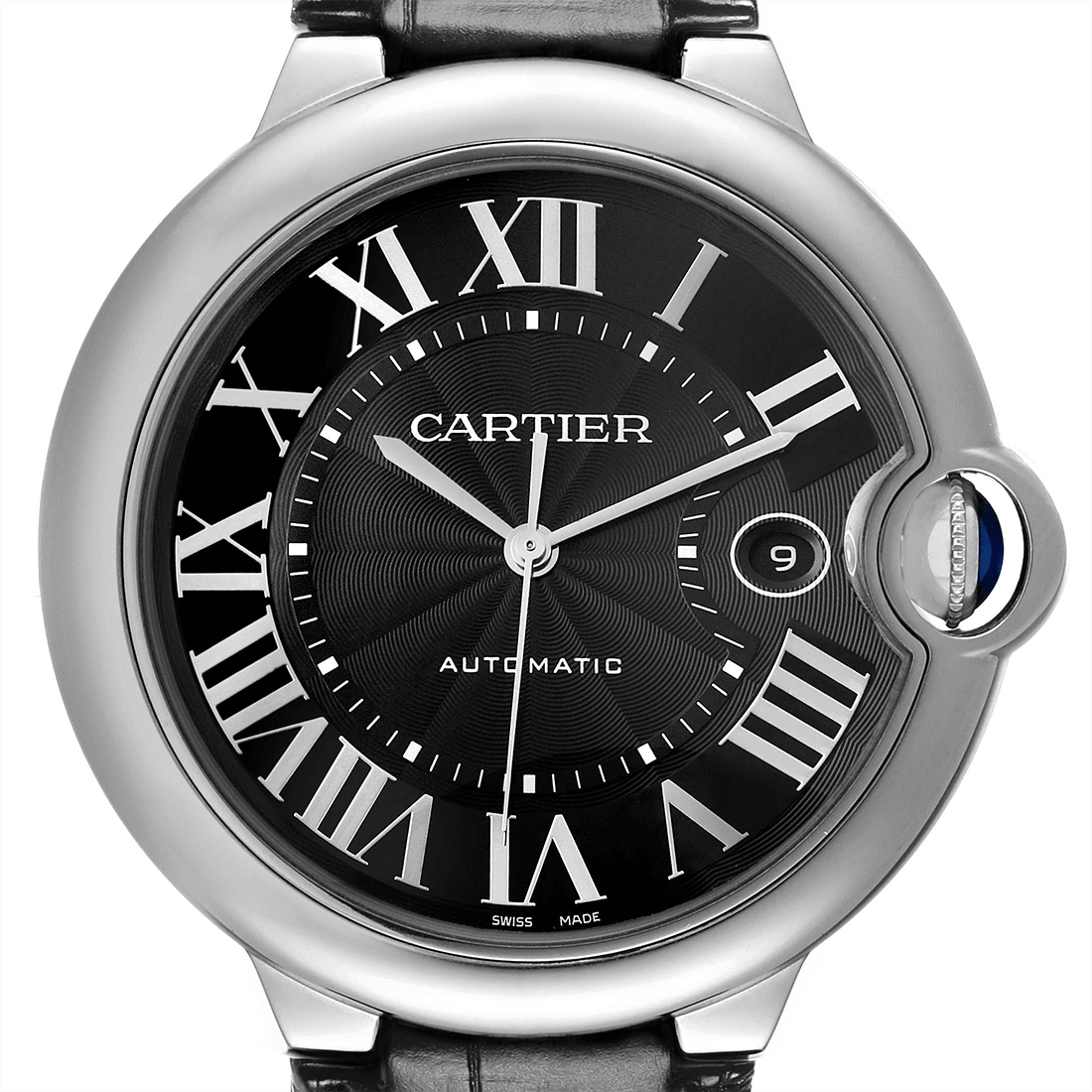 Cartier Ballon Bleu de Black Dial and Black Strap Watch WSBB0003 thumbnail 5