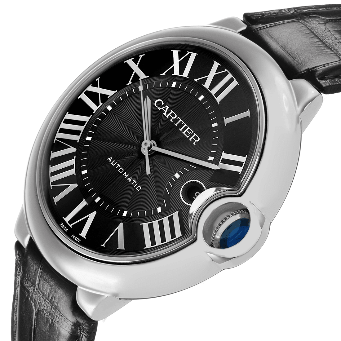 Cartier Ballon Bleu de Black Dial and Black Strap Watch WSBB0003 thumbnail 4