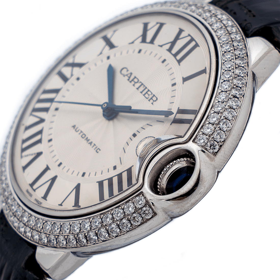 Cartier Ballon Bleu de White Gold with Diamond-set Bezel Watch W69016Z4 thumbnail 2