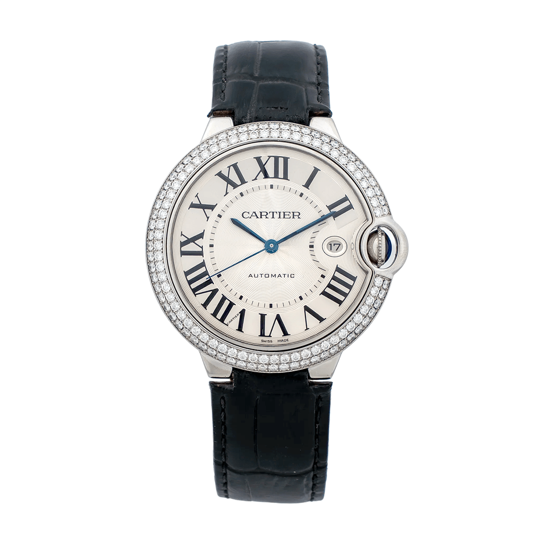 Cartier Ballon Bleu de White Gold with Diamond-set Bezel Watch W69016Z4