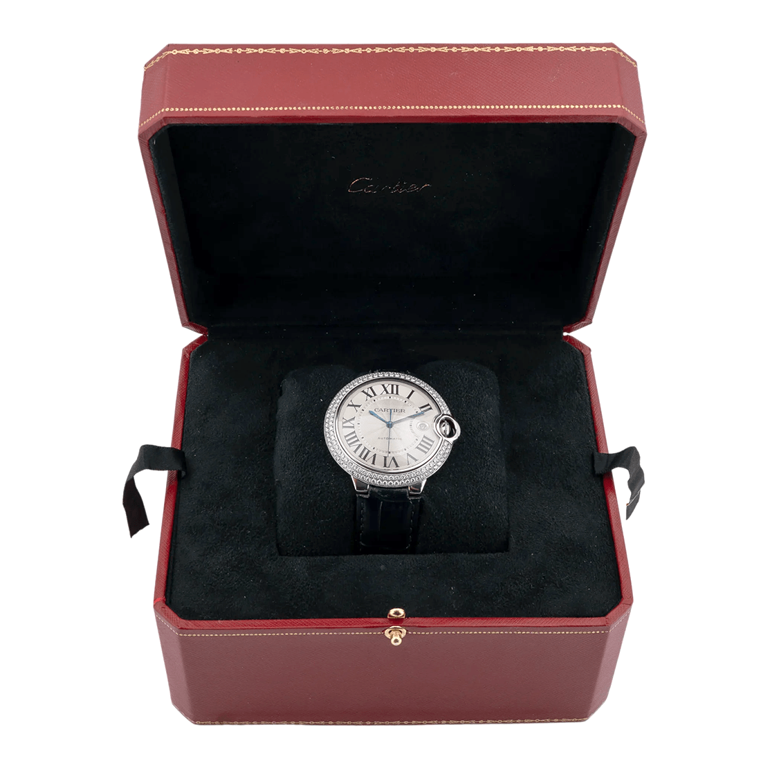 Cartier Ballon Bleu de White Gold with Diamond-set Bezel Watch W69016Z4 thumbnail 6