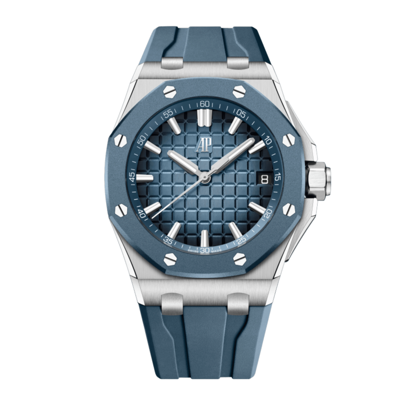 Audemars Piguet Royal Oak Offshore Titanium Blue Dial Watch 15605SK.OO.A350CA.01