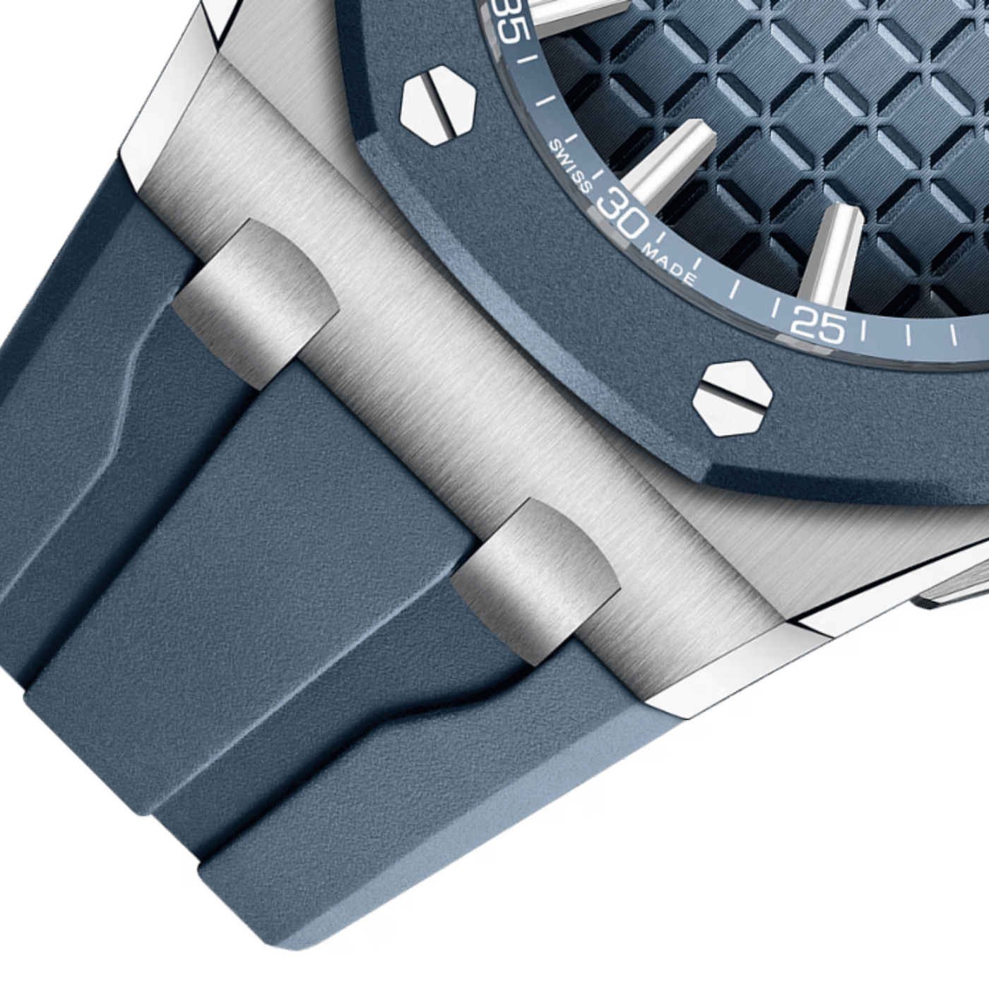 Audemars Piguet Royal Oak Offshore Titanium Blue Dial Watch 15605SK.OO.A350CA.01 thumbnail 6