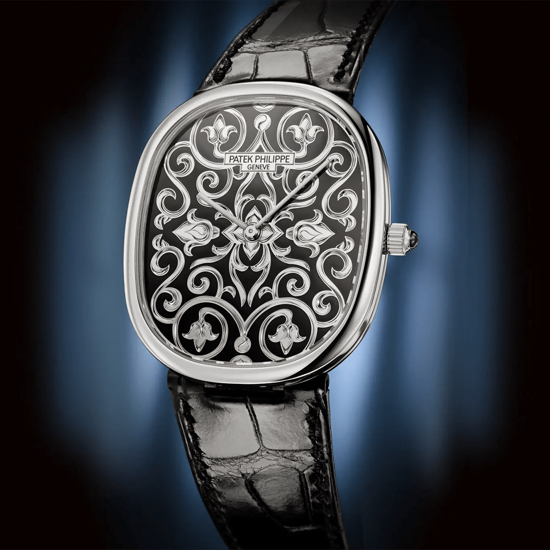 Patek Philippe Golden Ellipse 5738 Black Dial, Platinum, 5738/50P-001 Watch thumbnail 3