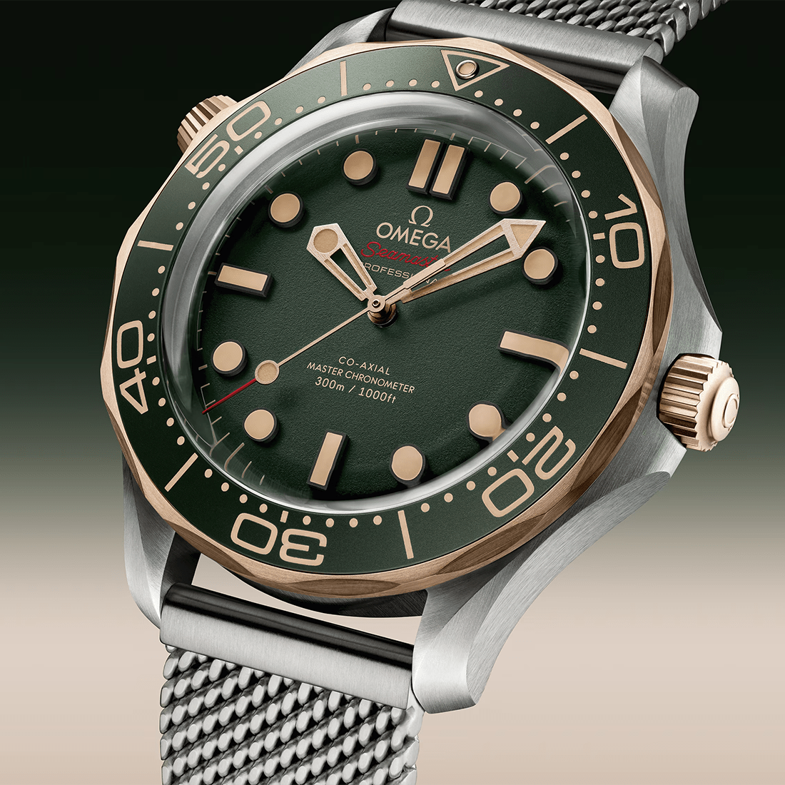 Omega Seamaster Diver 300M Grade 2 Titanium and 9K Bronze Gold Watch 210.90.42.20.01.001 thumbnail 7