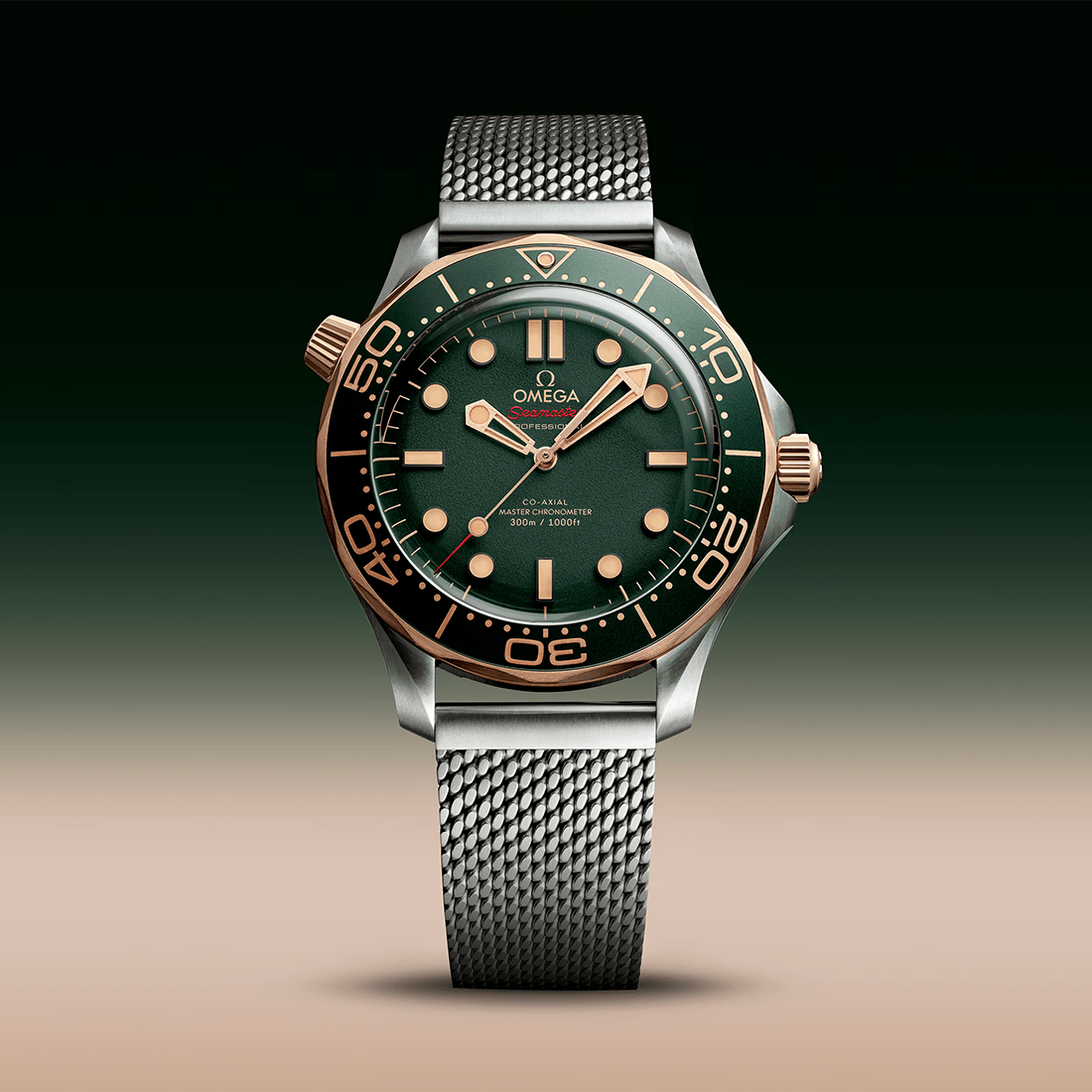 Omega Seamaster Diver 300M Grade 2 Titanium and 9K Bronze Gold Watch 210.90.42.20.01.001 thumbnail 5