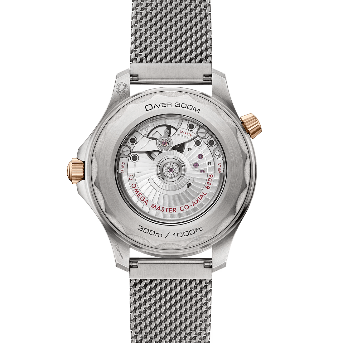 Omega Seamaster Diver 300M Grade 2 Titanium and 9K Bronze Gold Watch 210.90.42.20.01.001 thumbnail 2