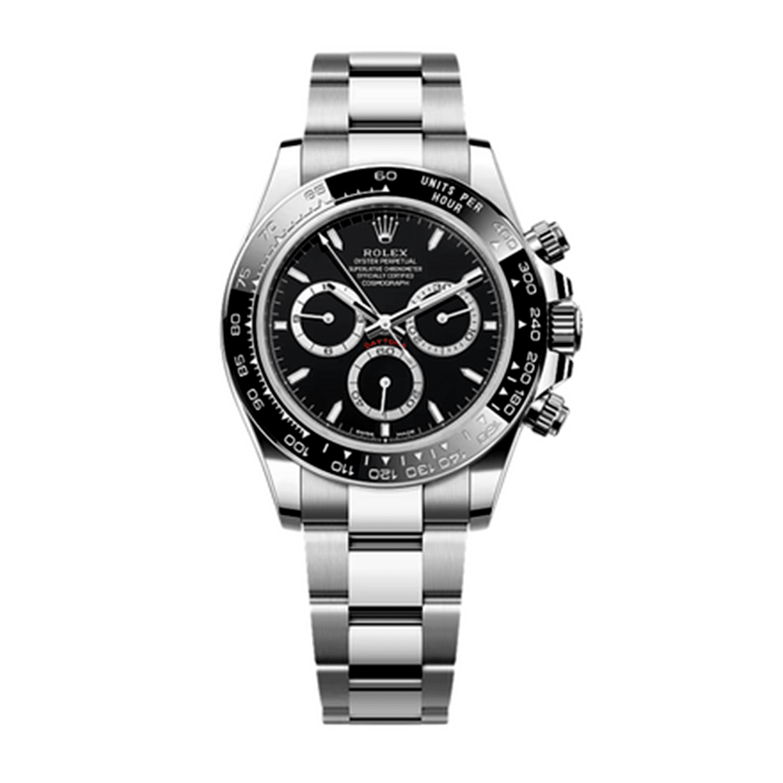 Rolex Cosmograph Daytona in Oystersteel Black Dial Watch 126500LN-0002