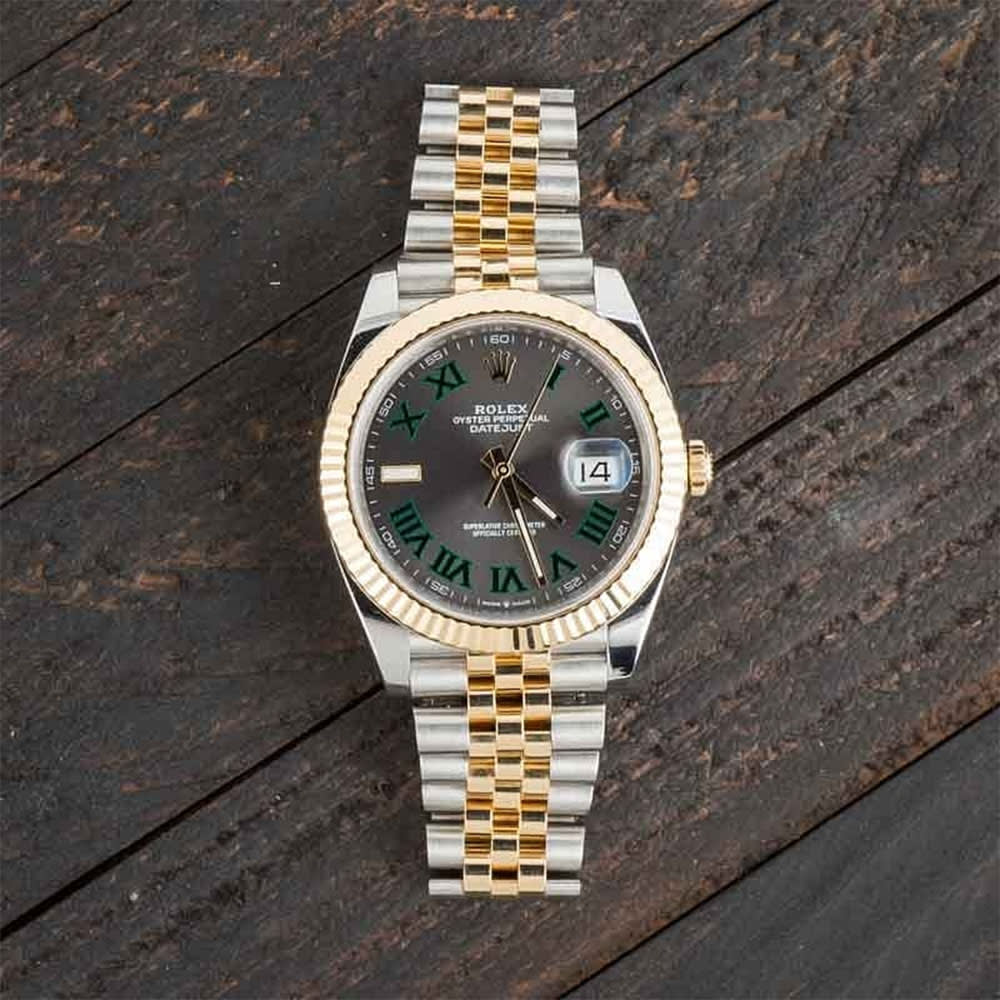 Rolex Datejust 41 126233 Wimbledon Dial Jubilee Bracelet Women Watch thumbnail 4