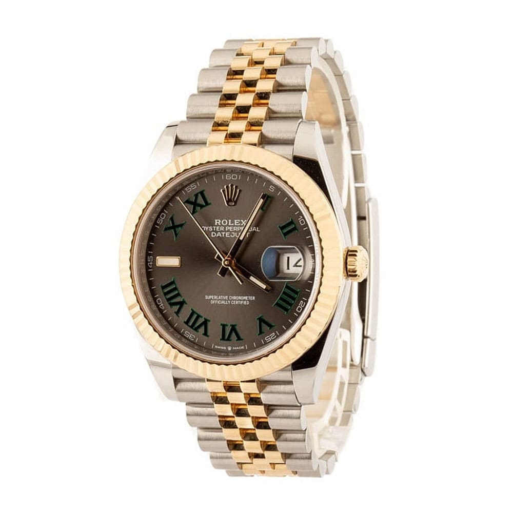 Rolex Datejust 41 126233 Wimbledon Dial Jubilee Bracelet Women Watch thumbnail 2