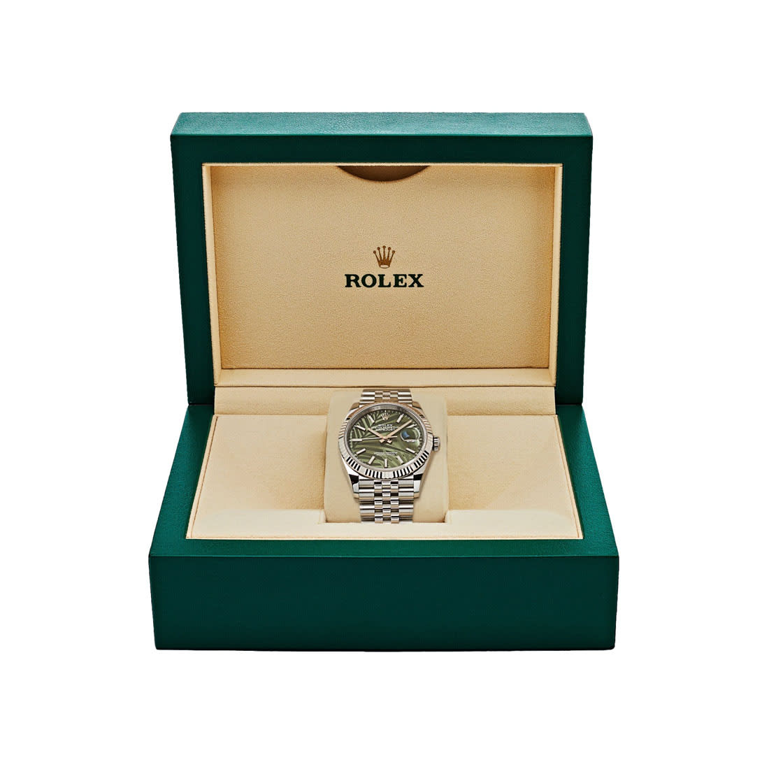 Rolex Datejust 36 126234 Stainless Steel Olive Green Dial Watch thumbnail 8