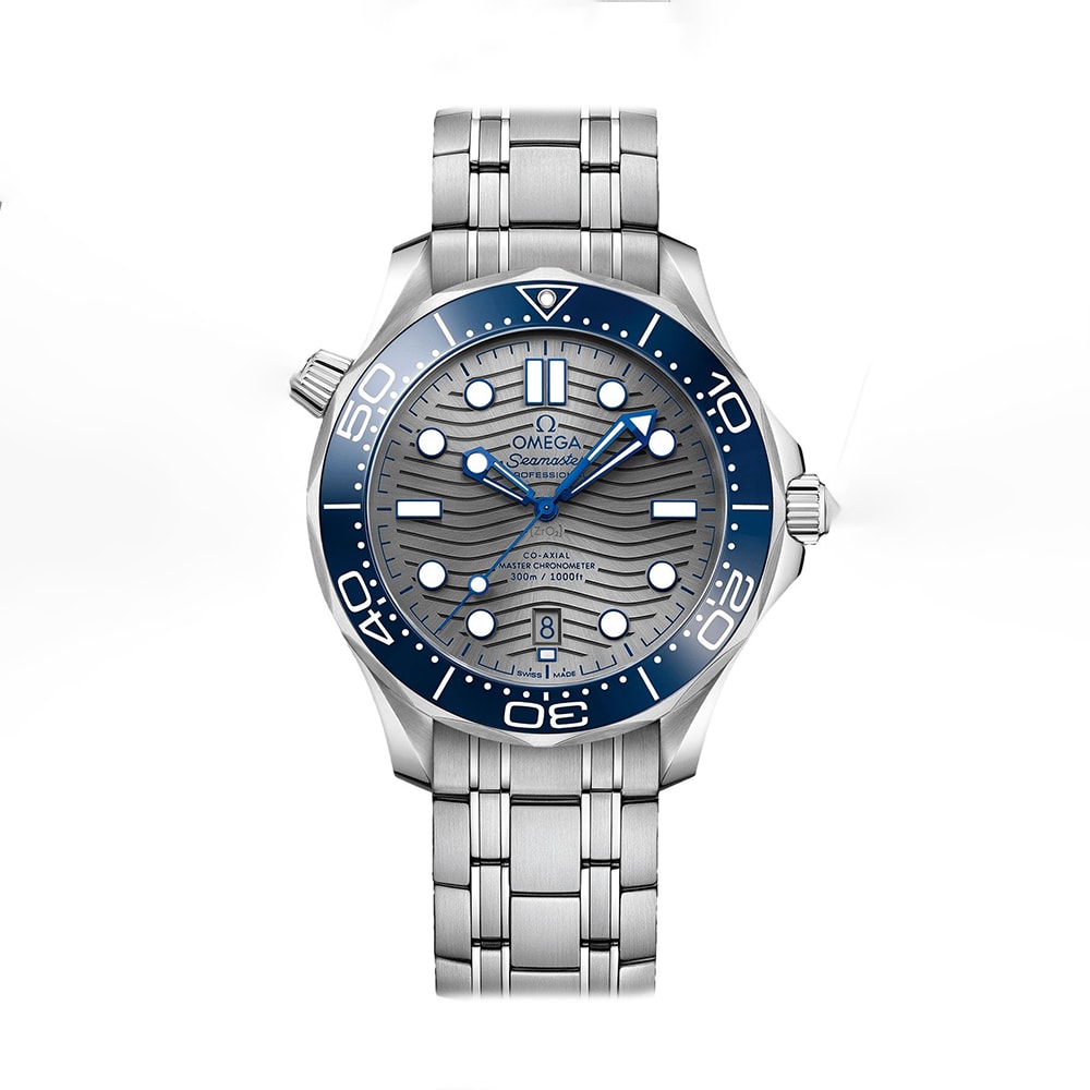 Omega Seamaster Diver 300M Co-Axial Master Chronometer Grey Dial Watch 210.30.42.20.06.001