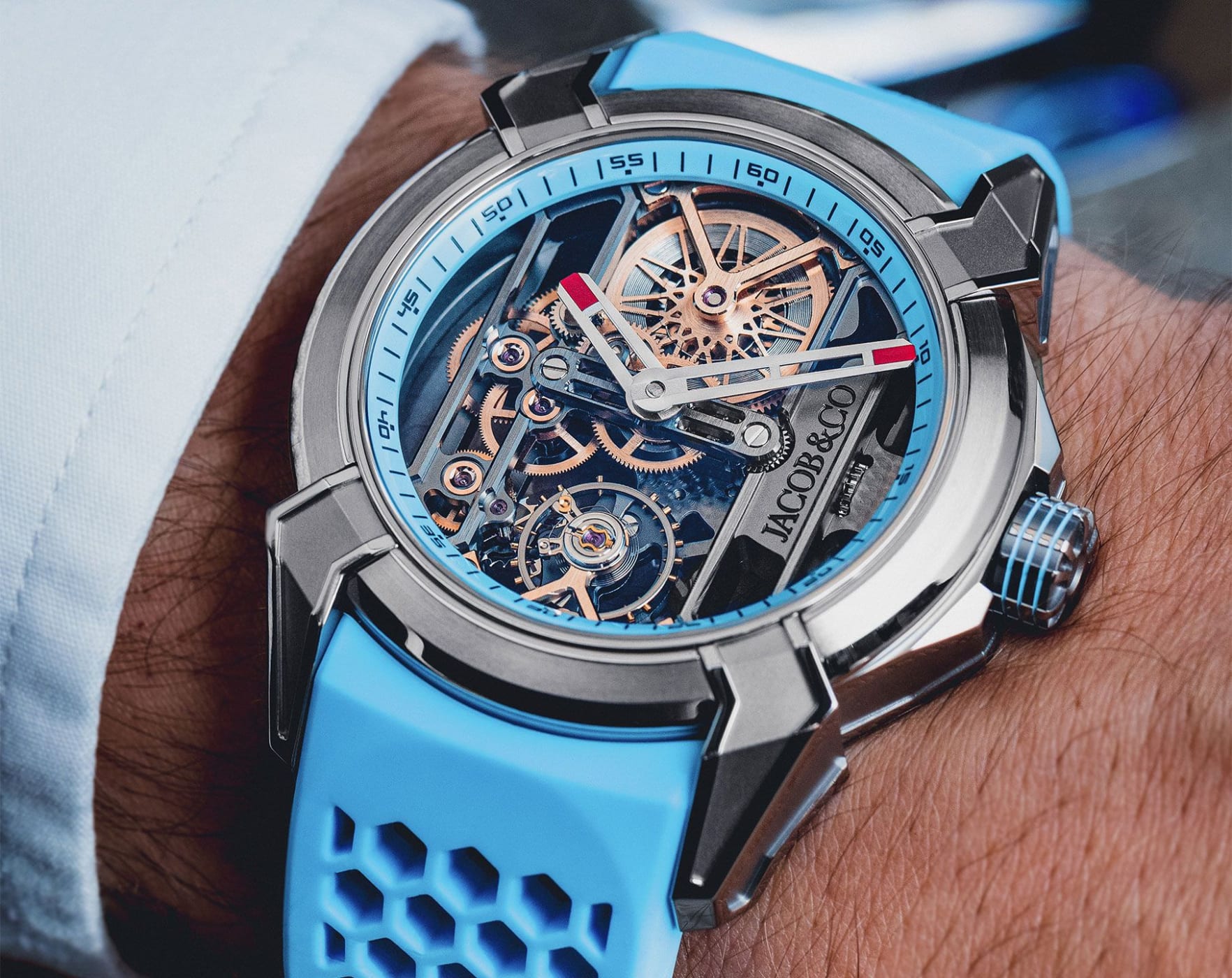 Jacob & Co. Epic X Titanium Sky Blue Mens Watch EX110.20.AA.AJ.ABRUA thumbnail 4