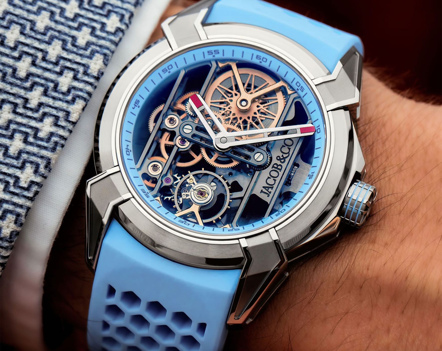 Jacob & Co. Epic X Titanium Sky Blue Mens Watch EX110.20.AA.AJ.ABRUA thumbnail 3