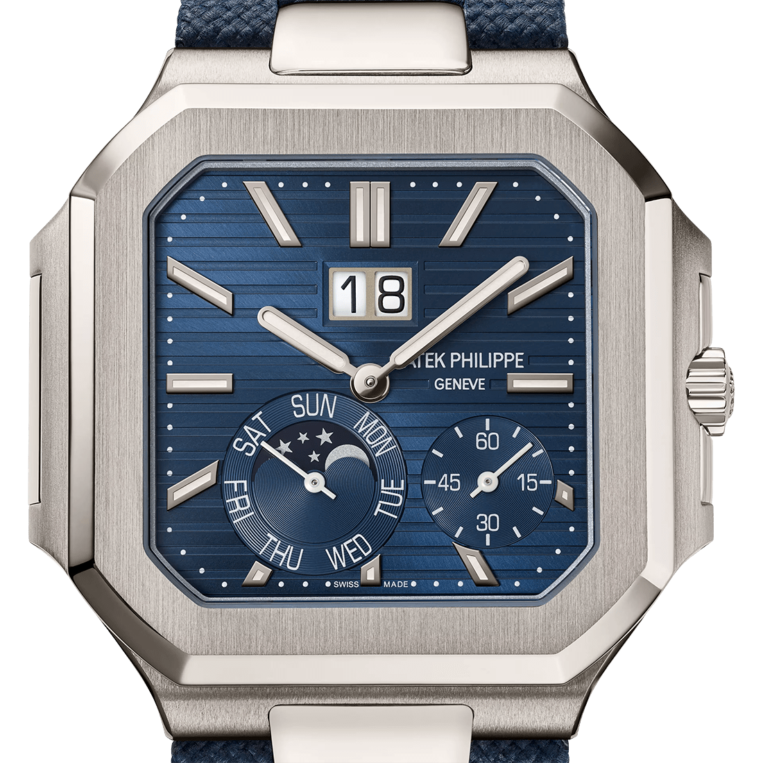 Patek Philippe Cubitus Grand Date, Day & Moon Phases 5822P-001 Navy Blue Dial Watch thumbnail 5