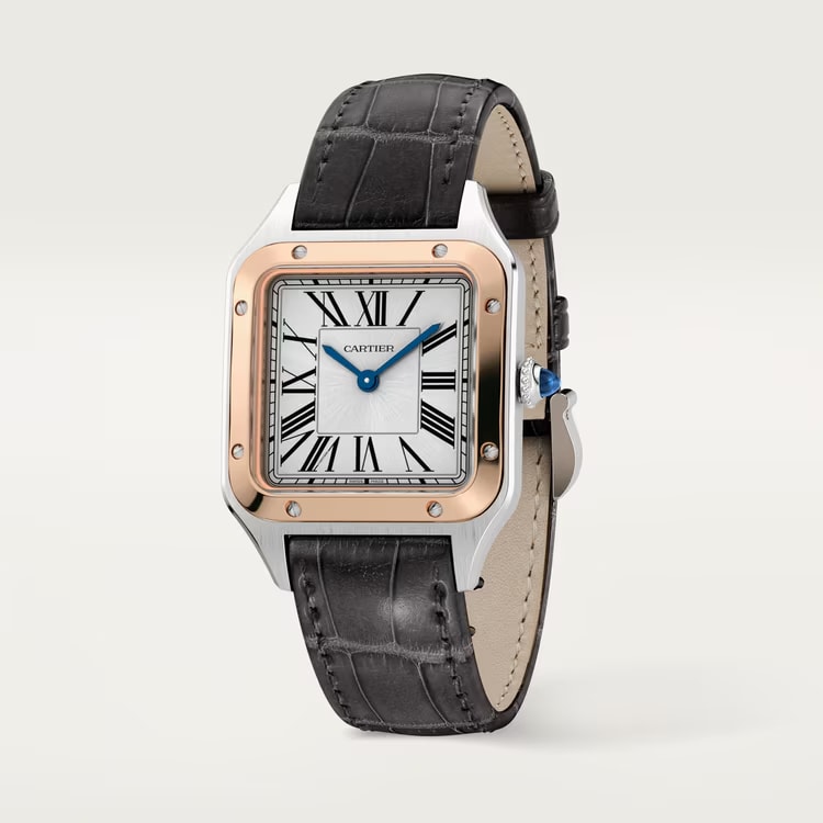 Cartier Santos 100 18k Rose Gold Automatic Watch W20107X7 thumbnail 3