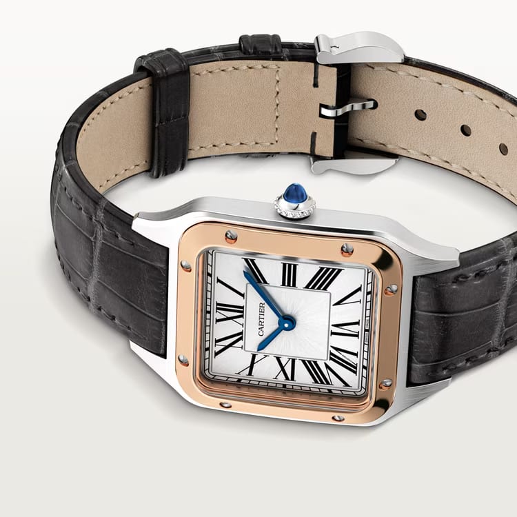 Cartier Santos 100 18k Rose Gold Automatic Watch W20107X7 thumbnail 4