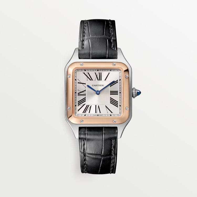 Cartier Santos 100 18k Rose Gold Automatic Watch W20107X7