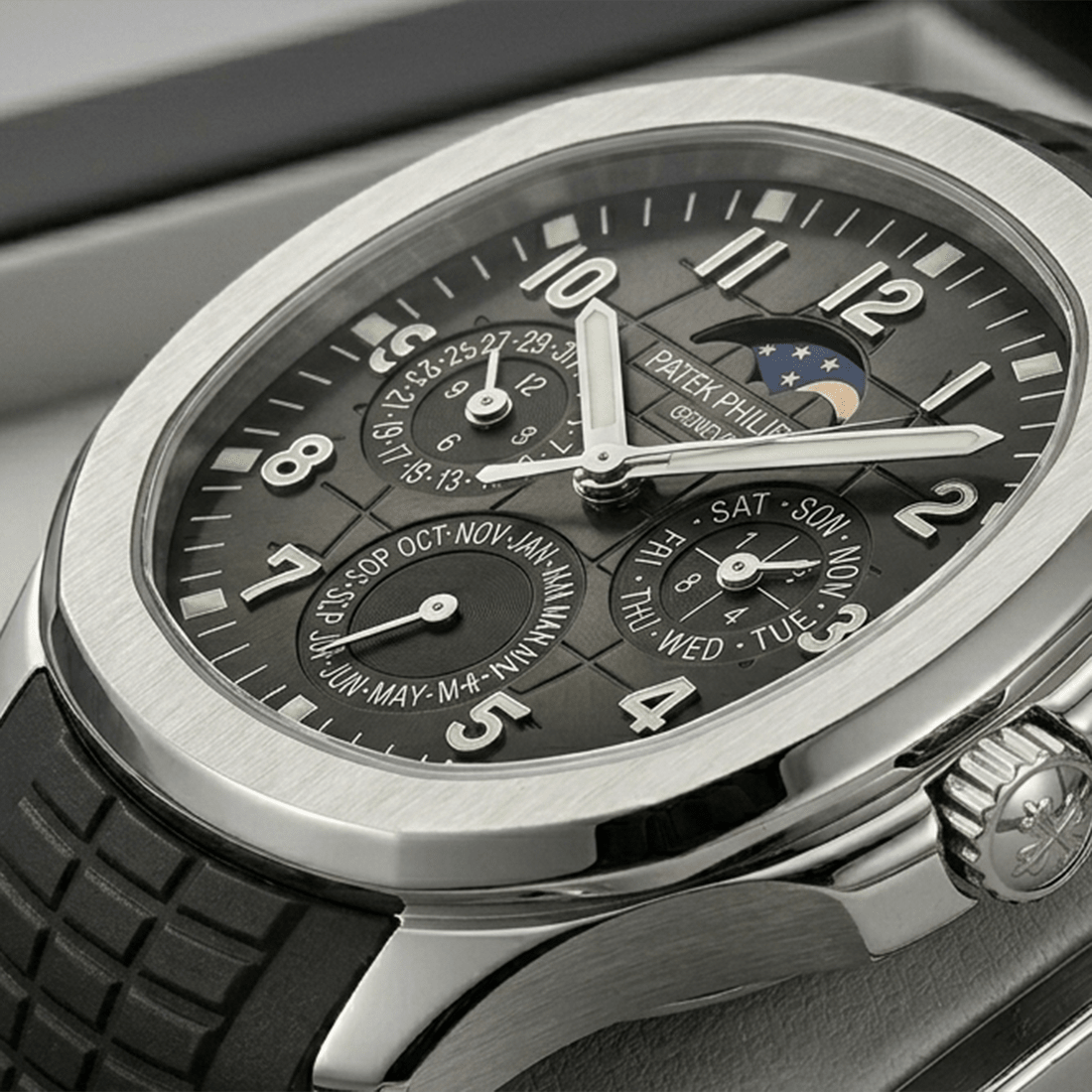 Patek Philippe Aquanaut Luce Annual Calendar Grey Dial Watch 5261R-001 thumbnail 2