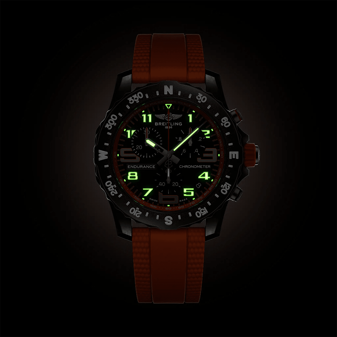 Breitling Endurance Pro Orange Black Dial Watch X82310D21B1S1 thumbnail 6