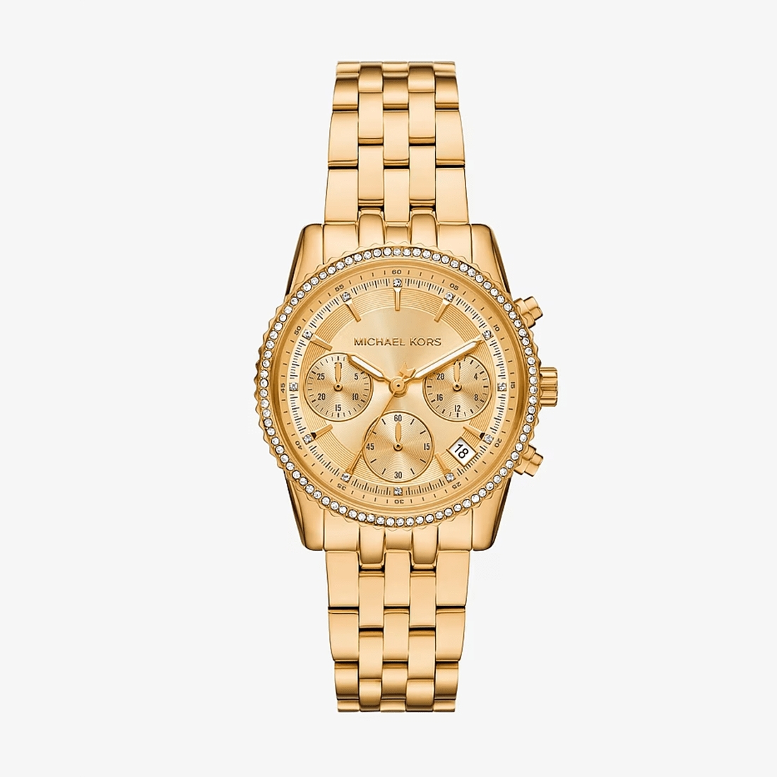 Michael Kors Mini Ritz Gold-Tone Chronograph Watch MK7530I