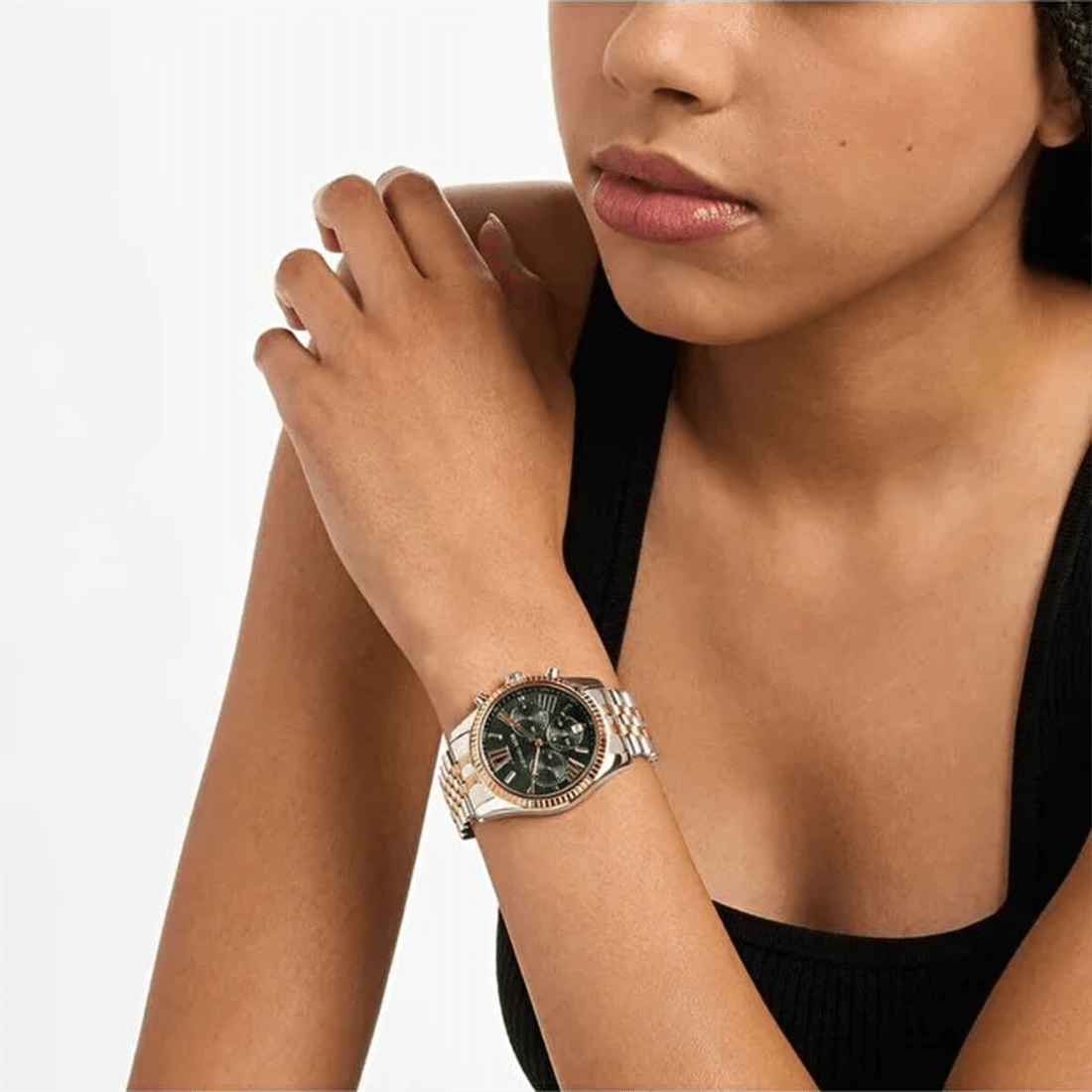 Michael Kors Lexington Chronograph Two-Tone Watch MK7303 thumbnail 4