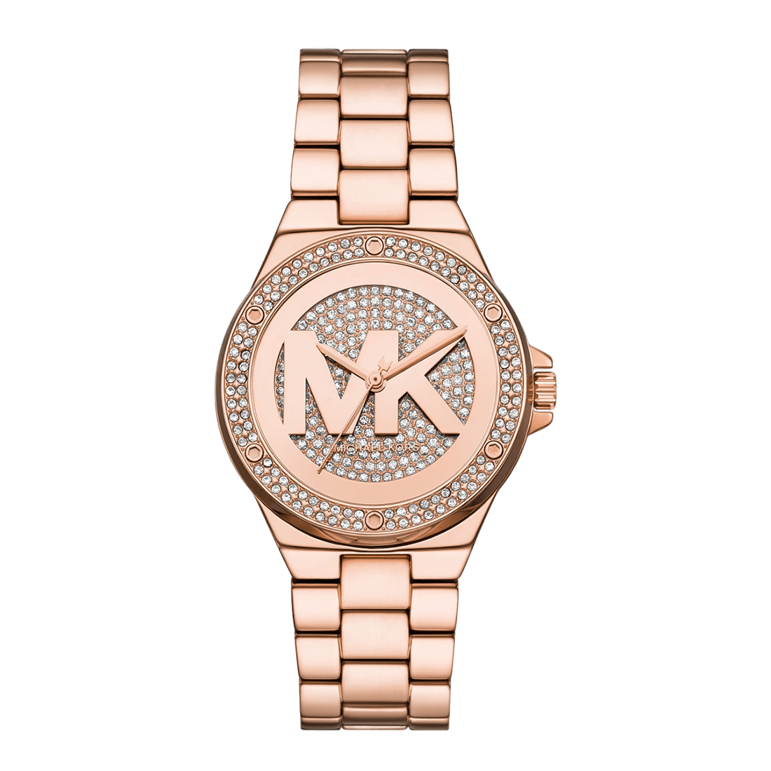 Michael Kors Lennox Pavé Rose Gold-Tone Watch MK7230