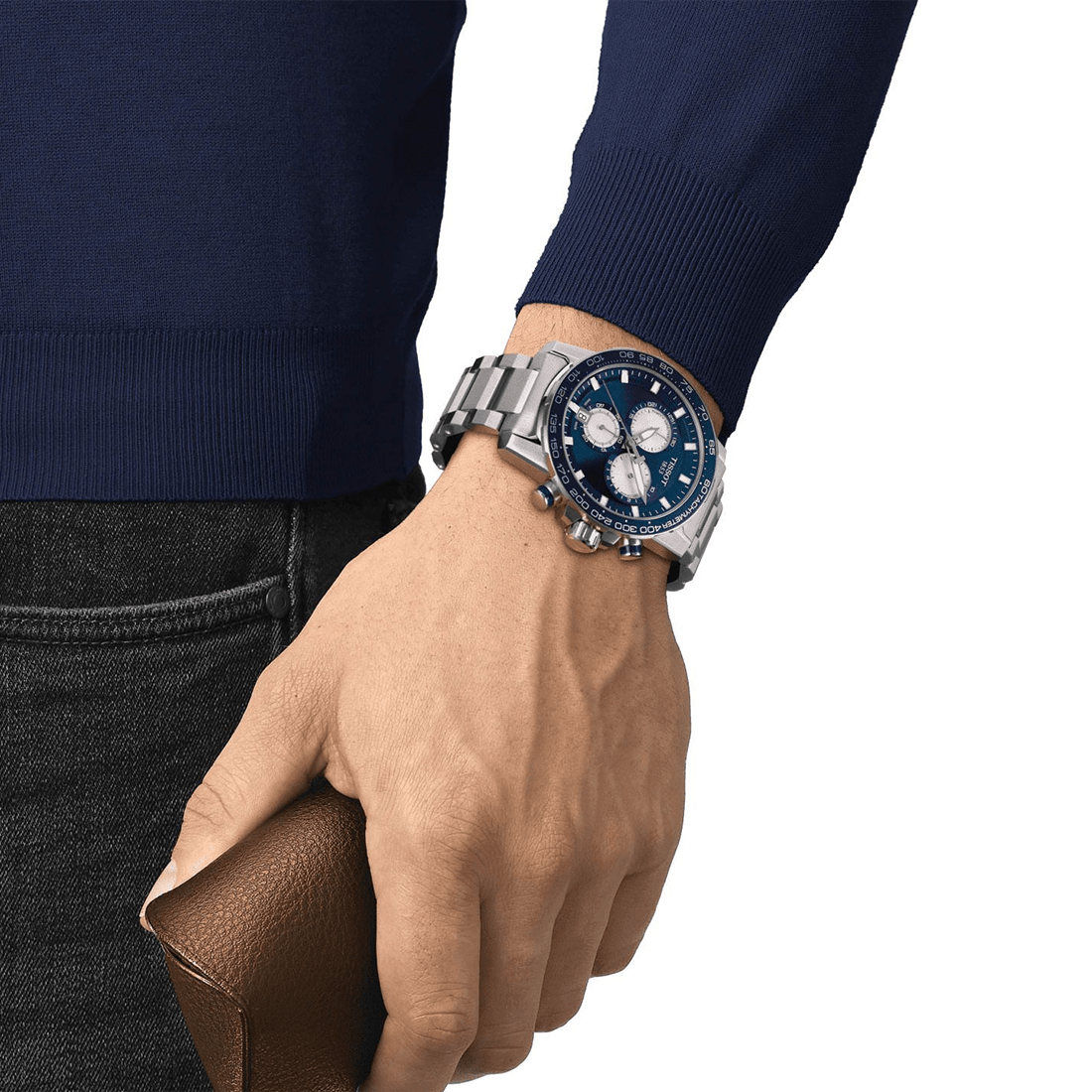 Tissot Supersport Chrono Blue Dial Silver Strap Watch T125.617.11.041.00 thumbnail 4