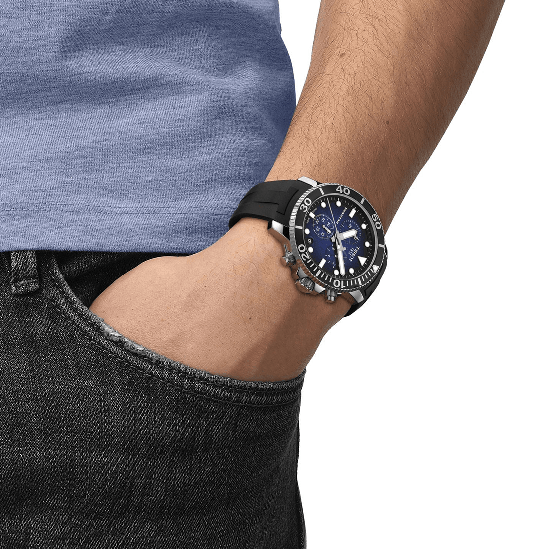 Tissot Seastar 1000 Chronograph Blue Dial Watch T120.417.17.041.00 thumbnail 4