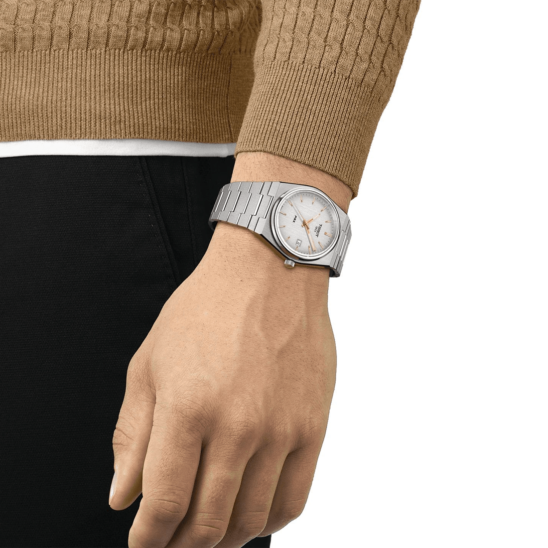 Tissot PRX 40mm Quartz Silver Dial Mens Watch T137.410.11.031.00 thumbnail 4