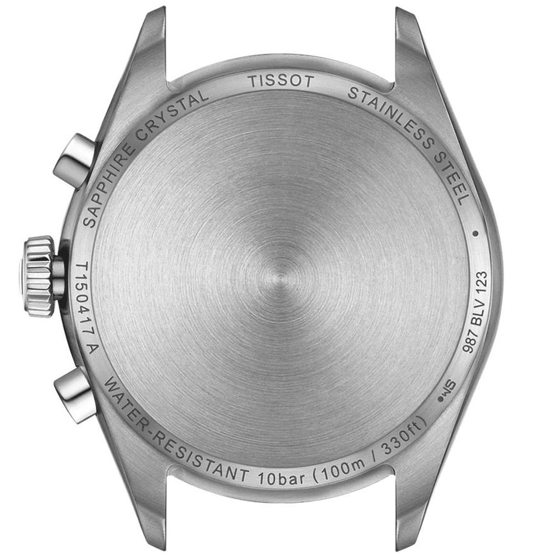 Tissot PR 100 Chronograph White Dial, Blue Sub-dials Watch T150.417.11.011.00 thumbnail 2