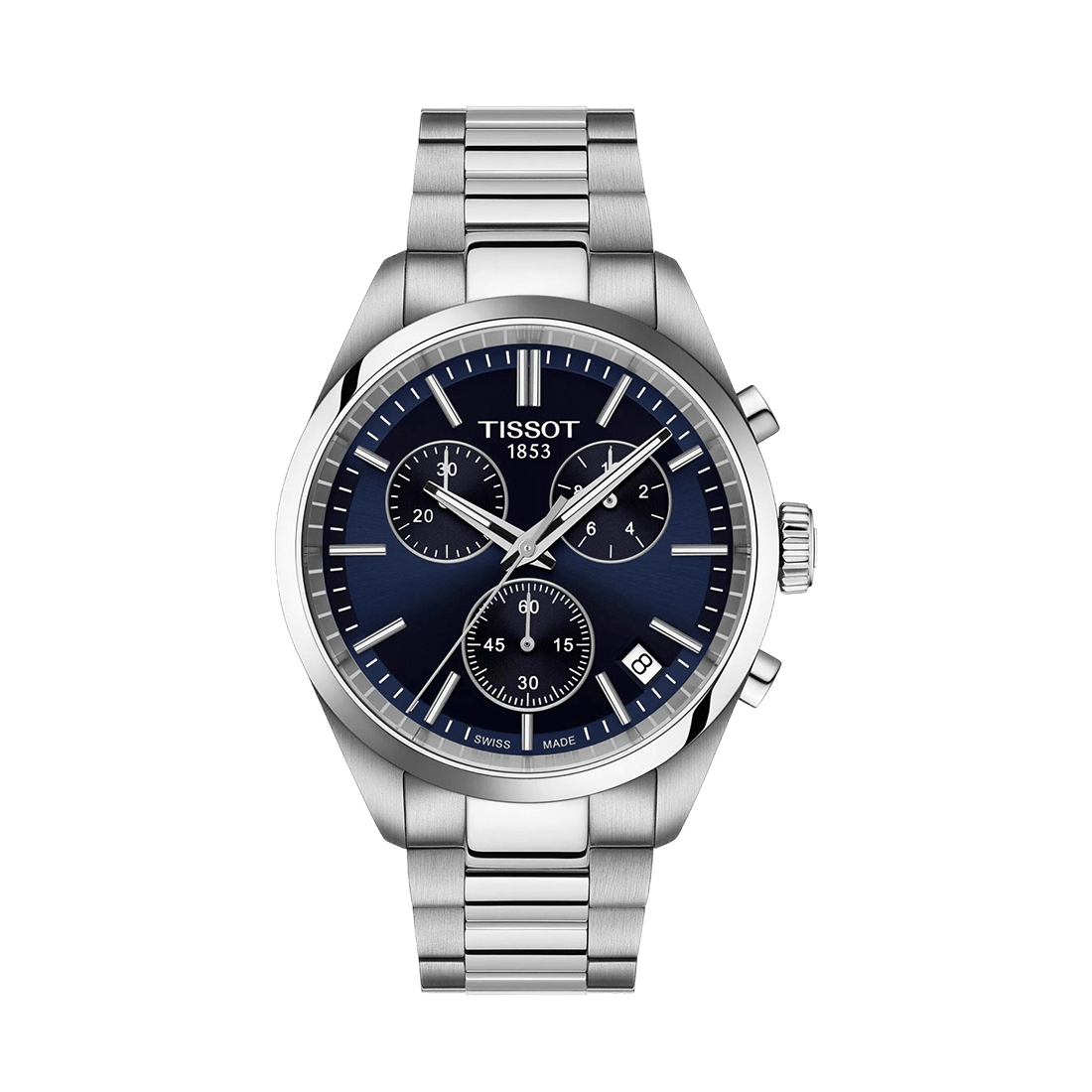 Tissot PR 100 Chronograph Blue Dial Mens Watch T150.417.11.041.00